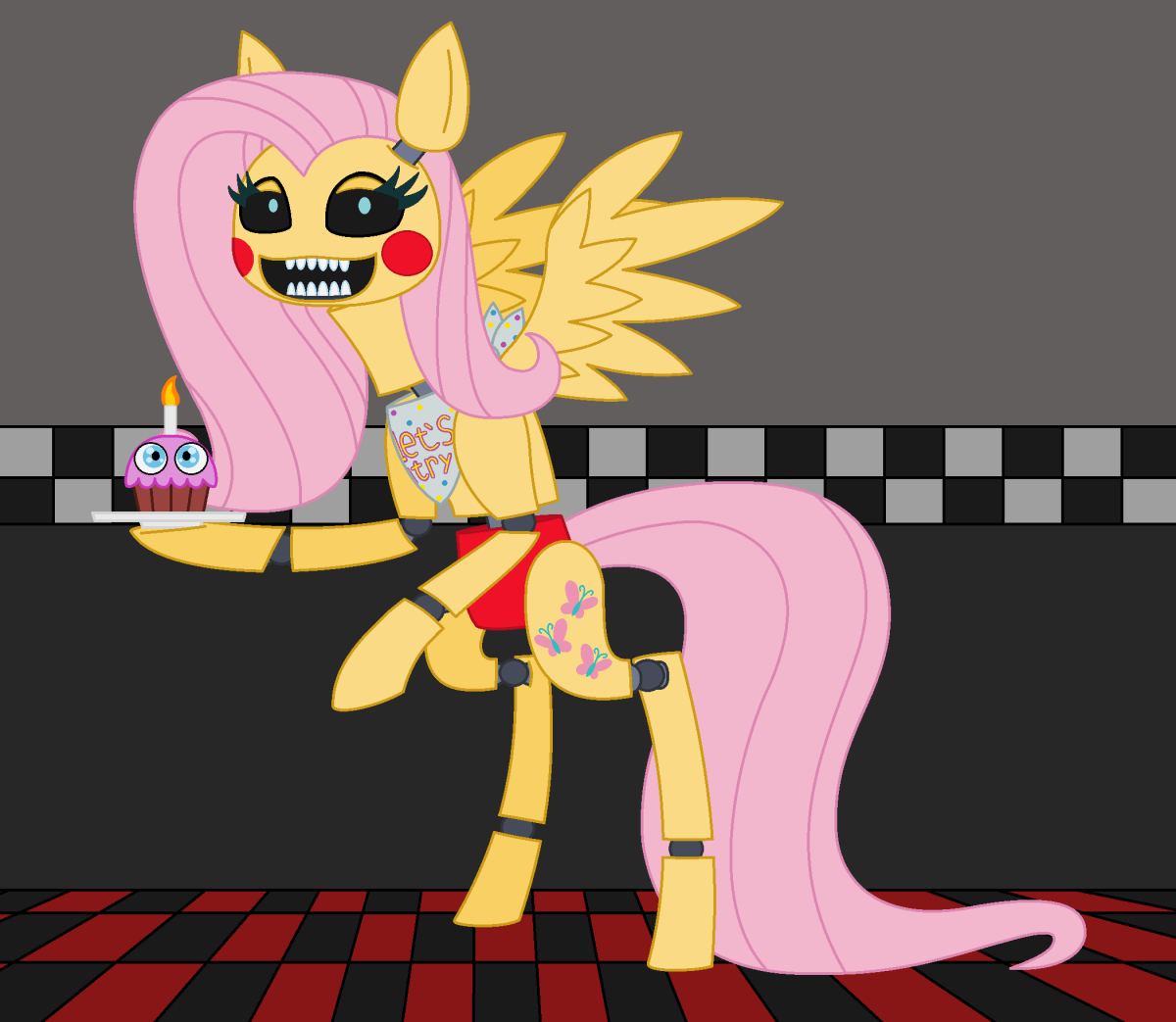 Флаттершай АНИМАТРОНИК чика