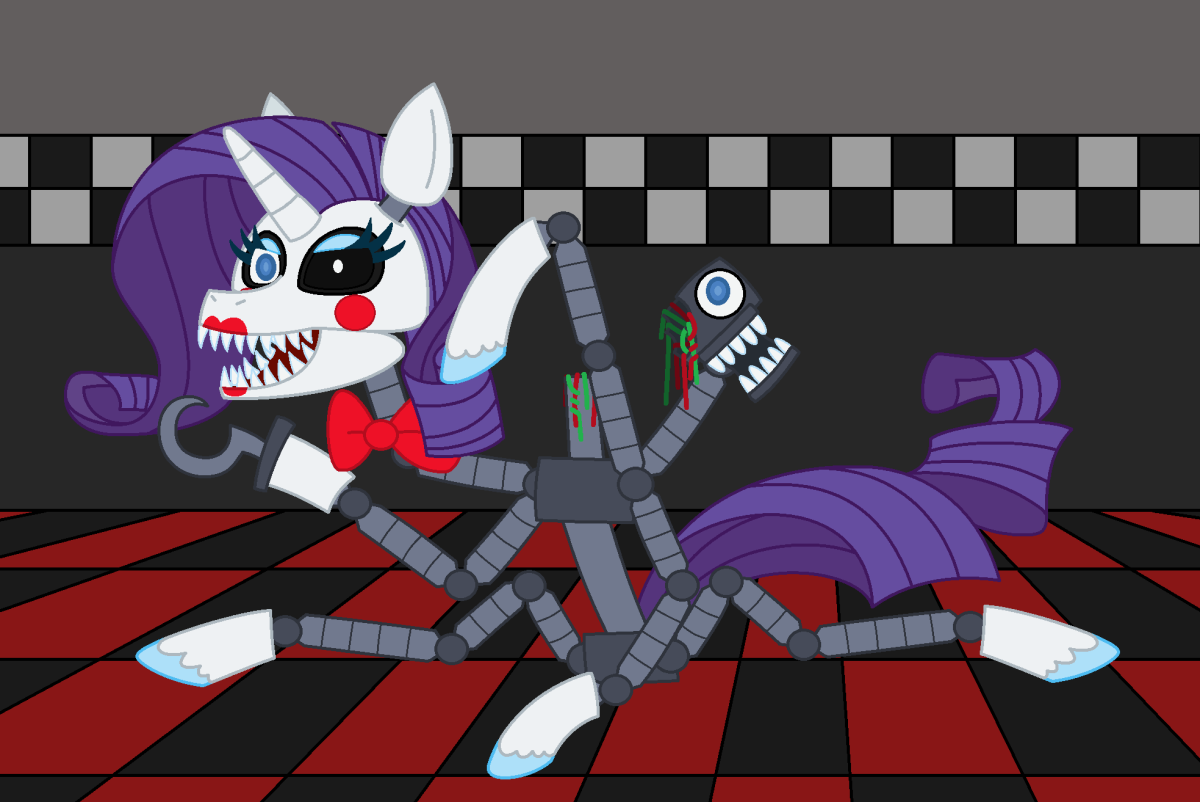 Пони Рарити ФНАФ 2 Мангл