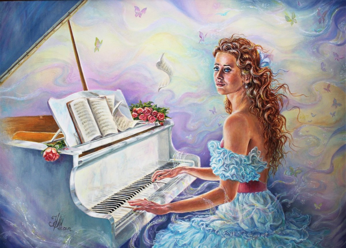 Набор вышивки фантазия пианистка