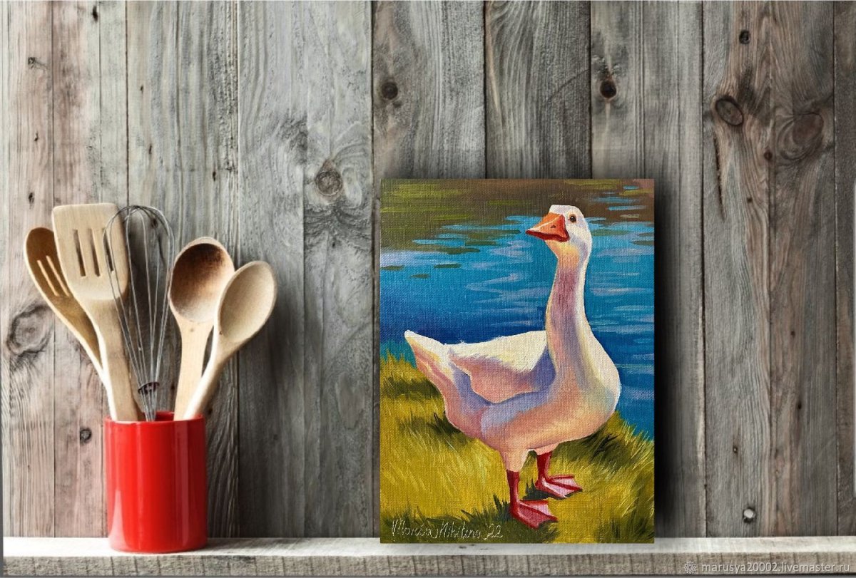 Фон из гусей