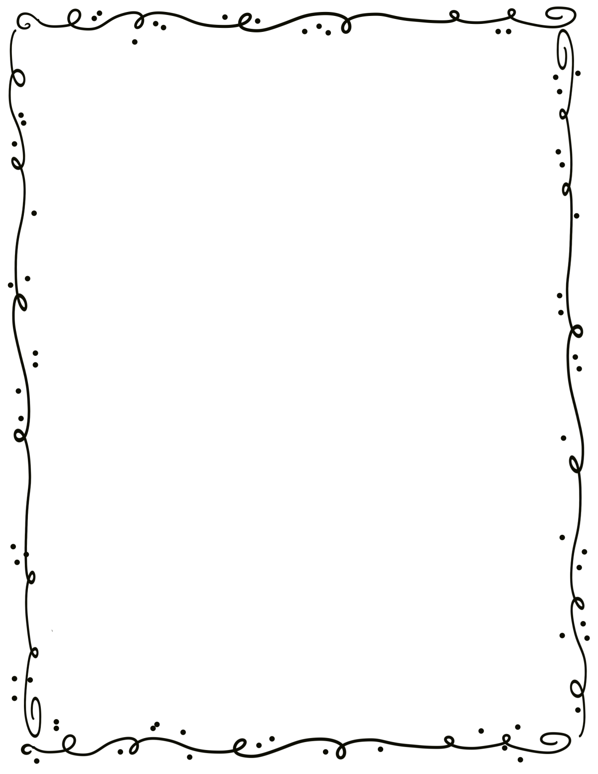 Рамка для текста черно-белая