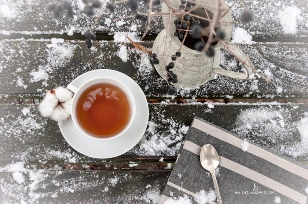 Утренний чай зима
