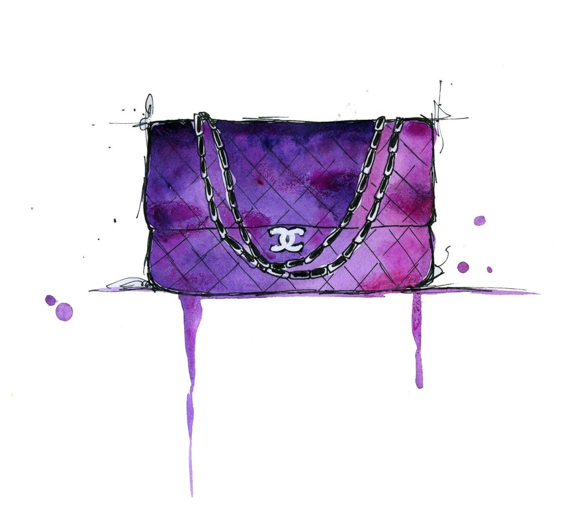 Сумка акварель