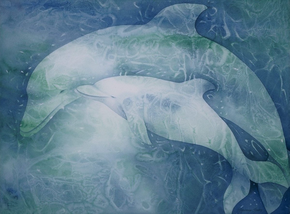 Алмазная мозаика Дельфин