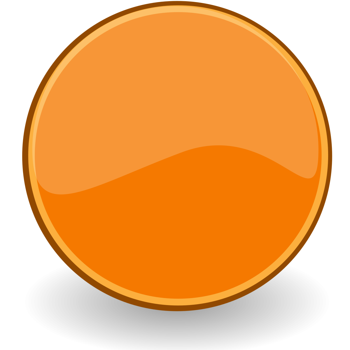 Светло оранжевый овал