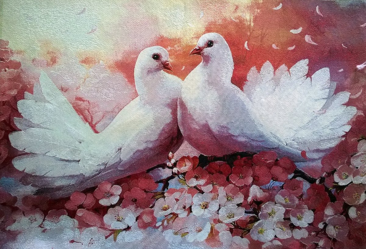 Картина голуби