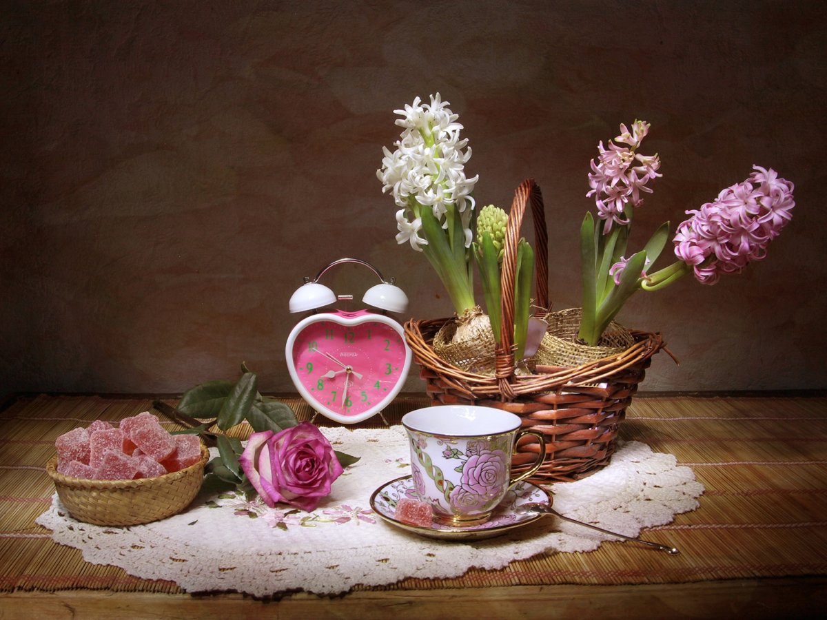 Натюрморт с гиацинтами