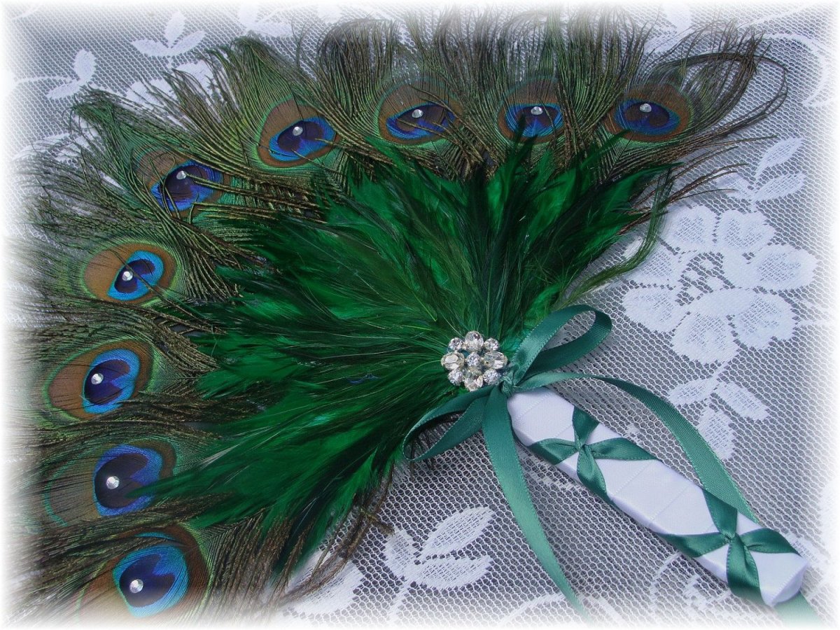Павлинье перо рамка