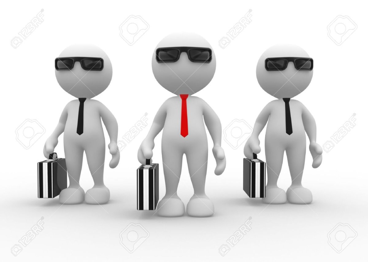 Белый человечек предприниматель