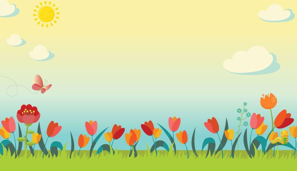Фон Весна для детей в детском саду