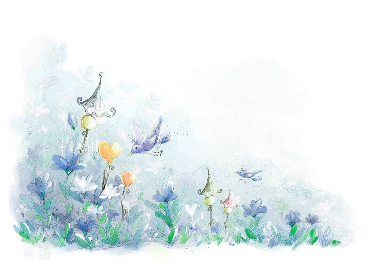 Сказочный весенний фон