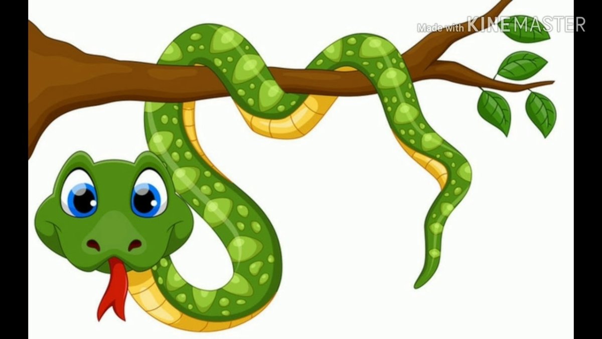 Змея из мультика