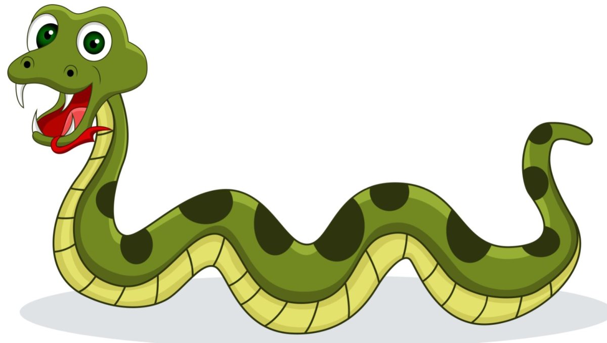 Змея в мультяшном виде