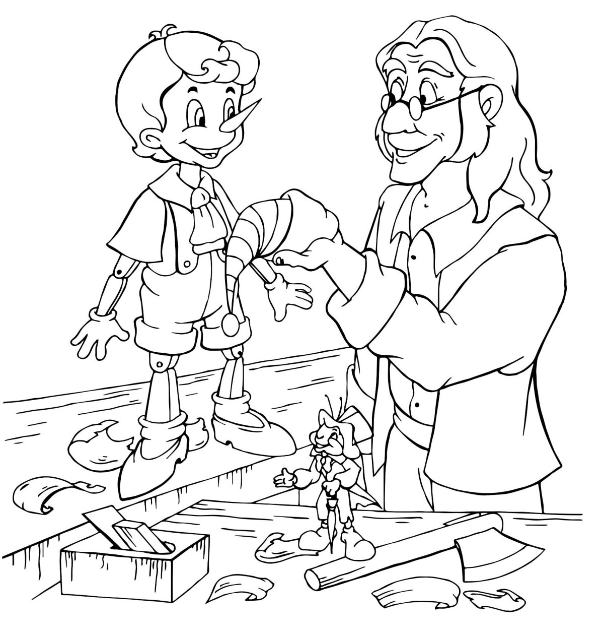 Незнайка гусля раскраска