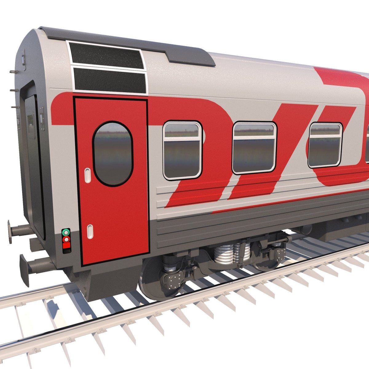 Пассажирский вагон РЖД вектор