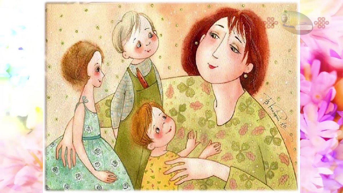 Мама и ребенок иллюстрация