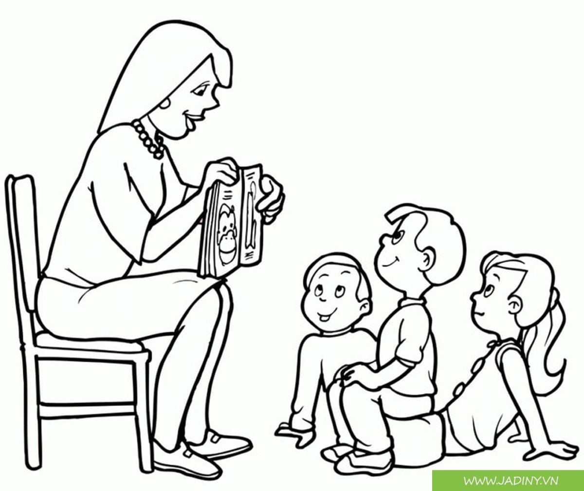 Воспитатель раскраска для детей