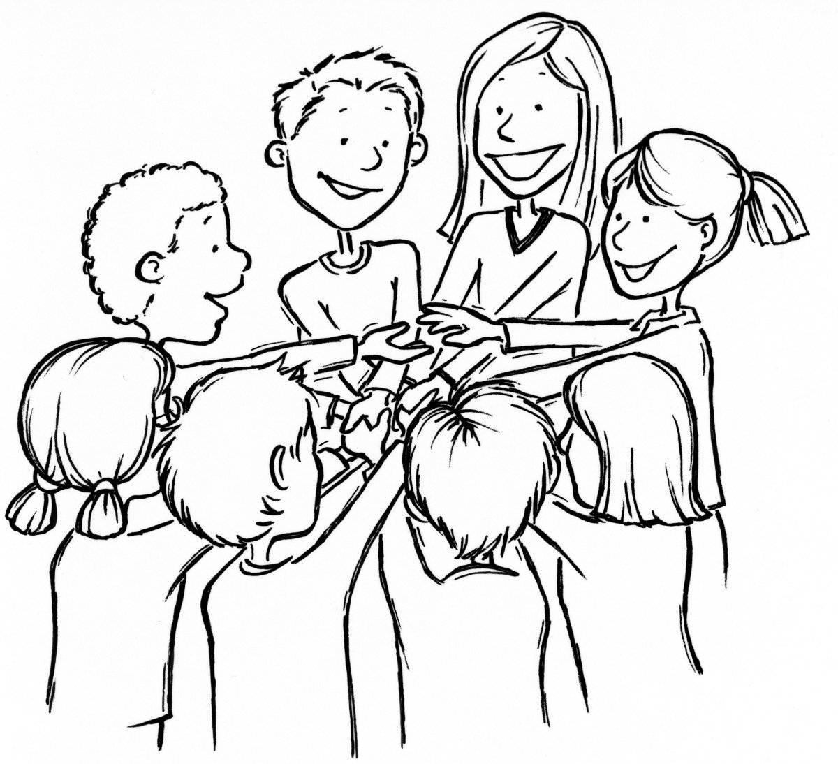 Разукрашки дети с книжкой и с родителями