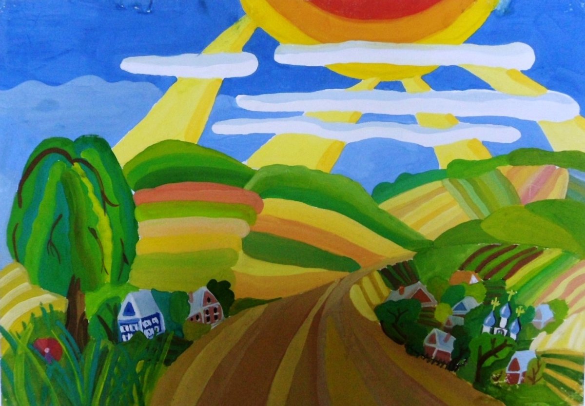 Декоративная композиция на тему лето