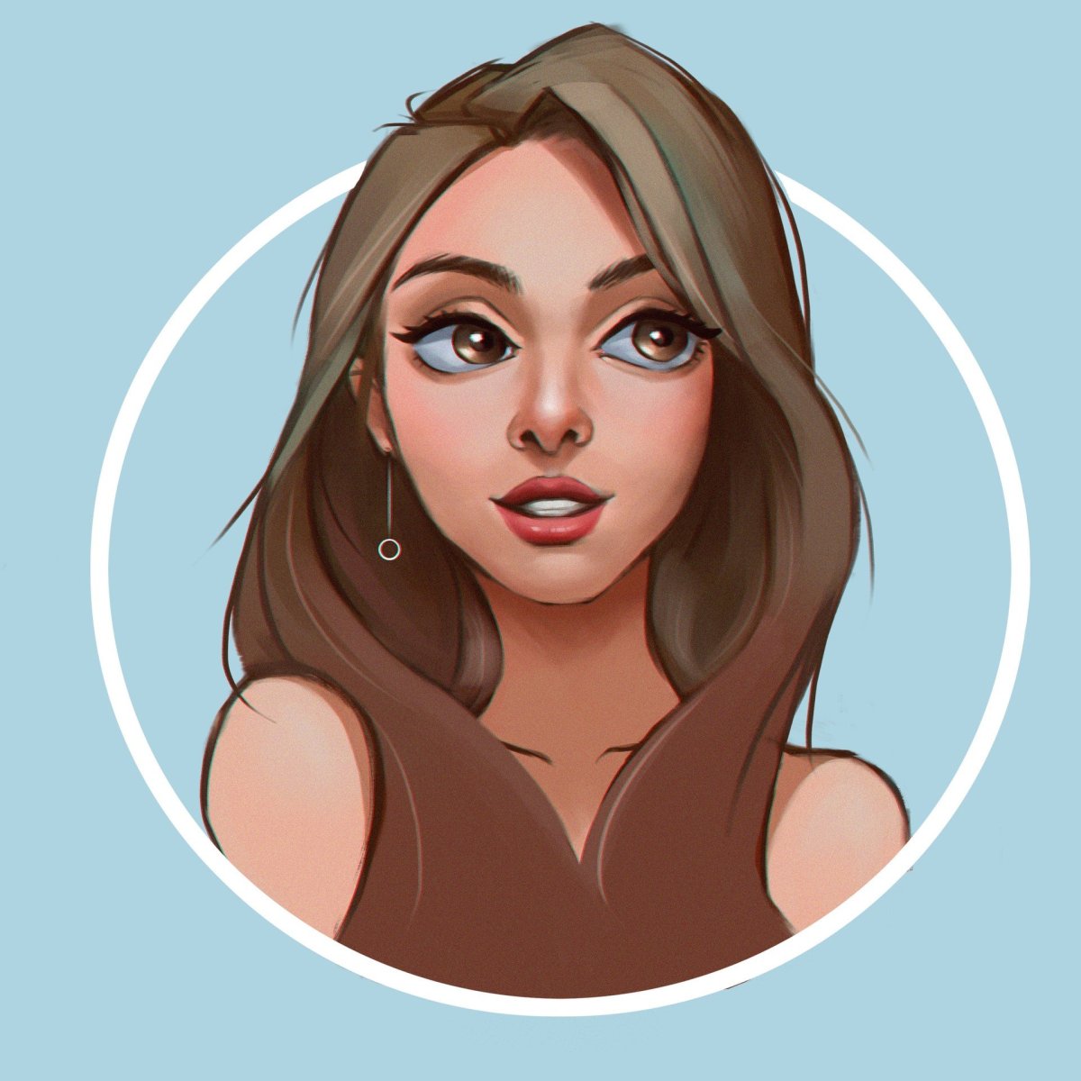 Мультяшные девушки для сторис