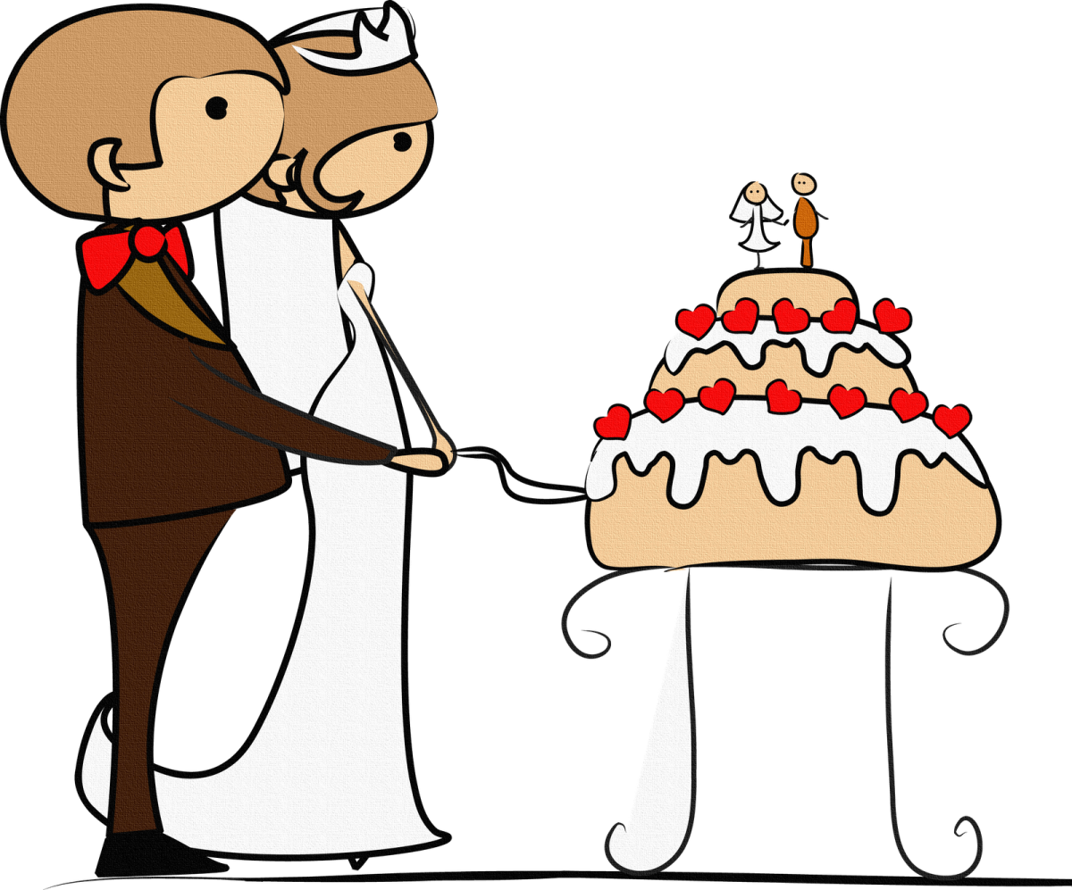 Открытка свадьбы Графика