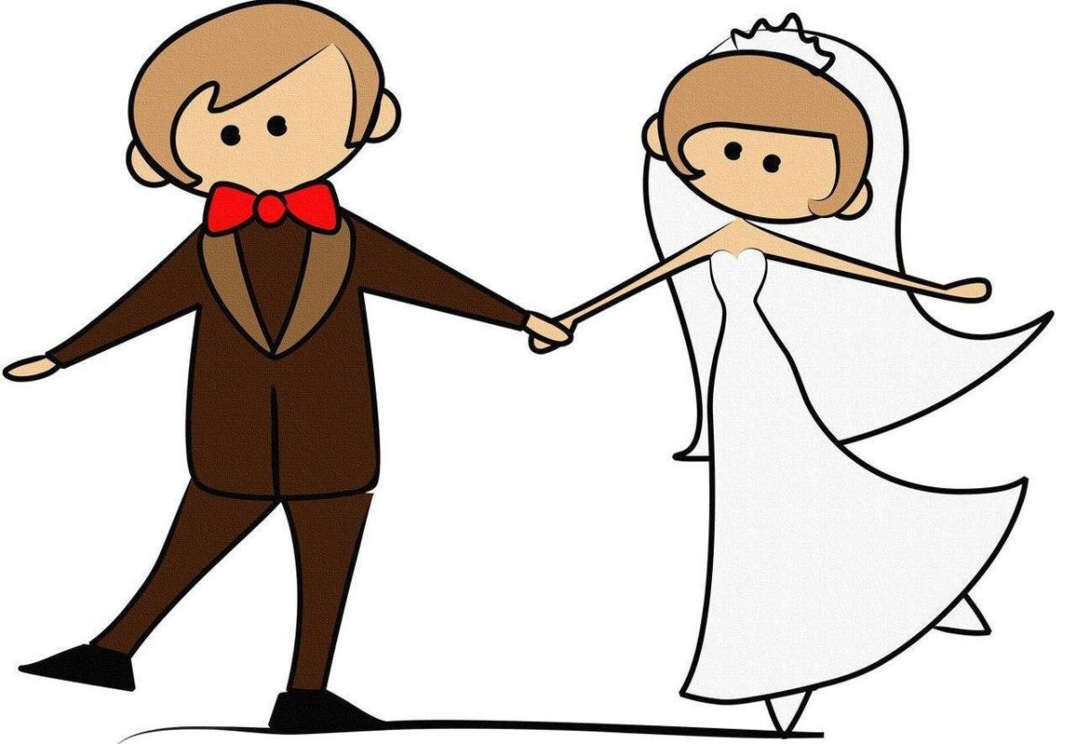 Мультяшная свадьба