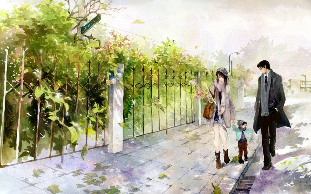 Прогулка в парке рисунок