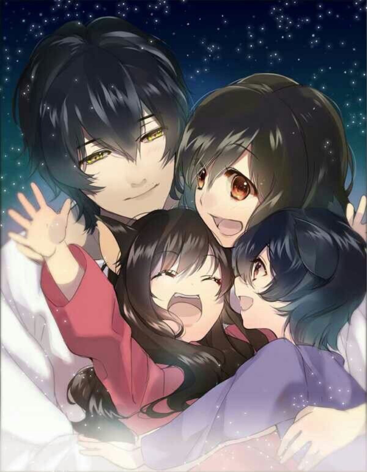 Амэ и Юки любовь