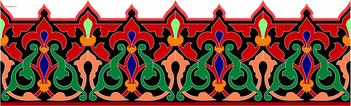 Восточный орнамент в полосе