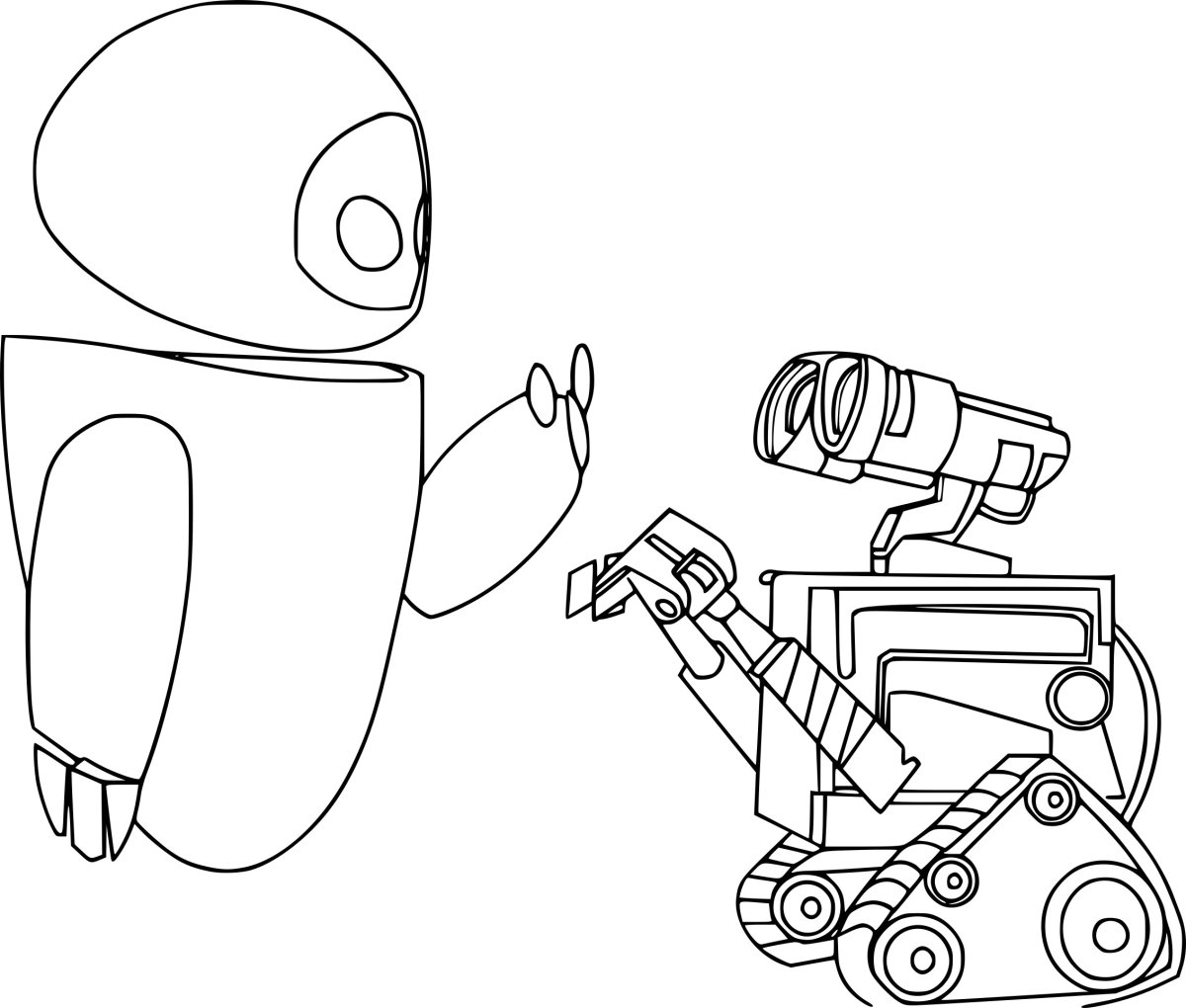 Робот раскраска для детей