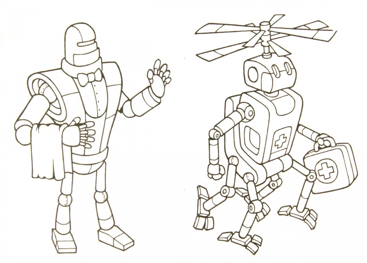 Раскраски для детей 6 лет роботы