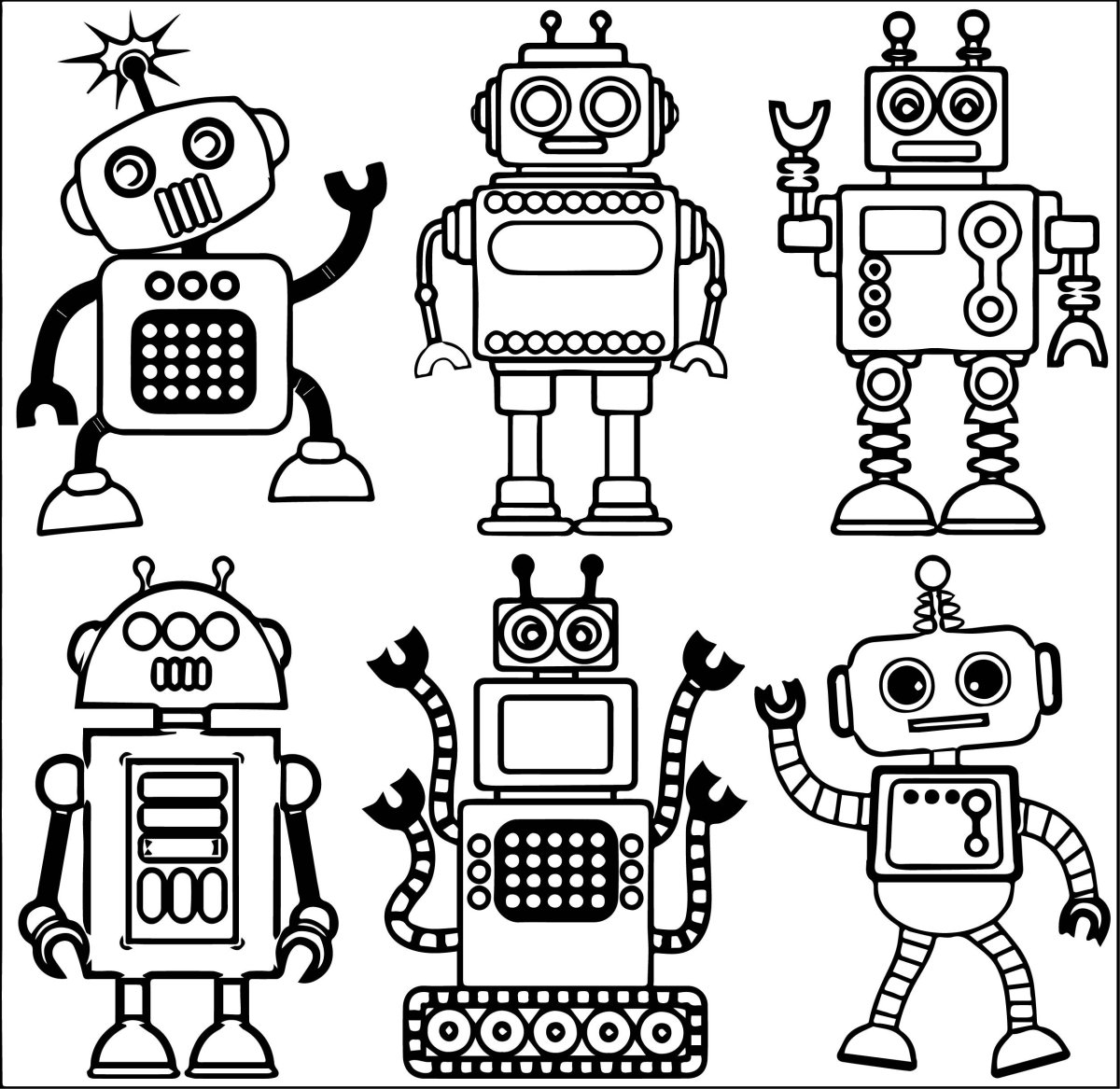 Гигантский робот раскраска