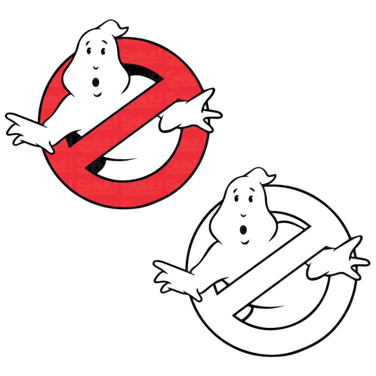 Охотники за привидениями логотип вектор