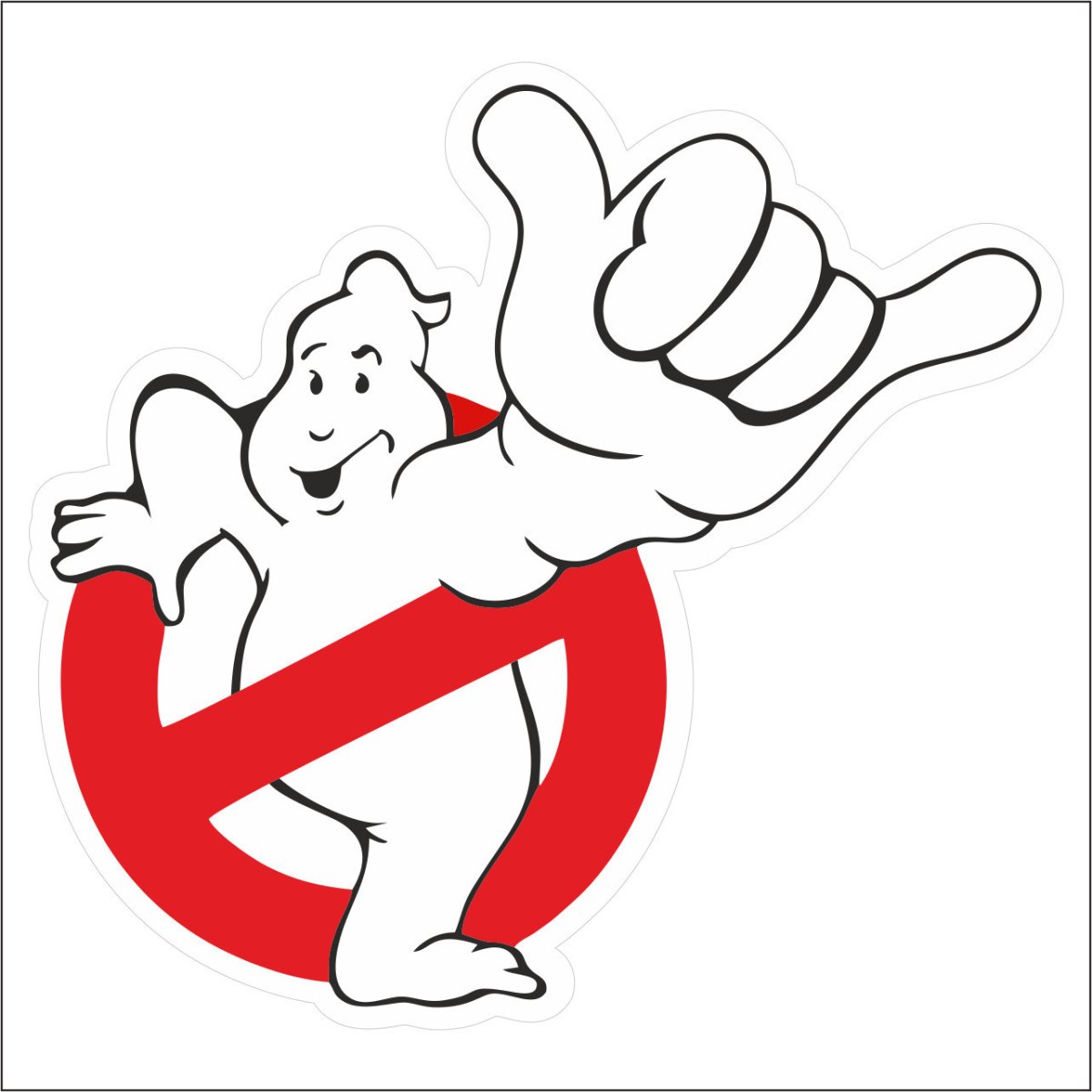 Наклейка охотники за привидениями