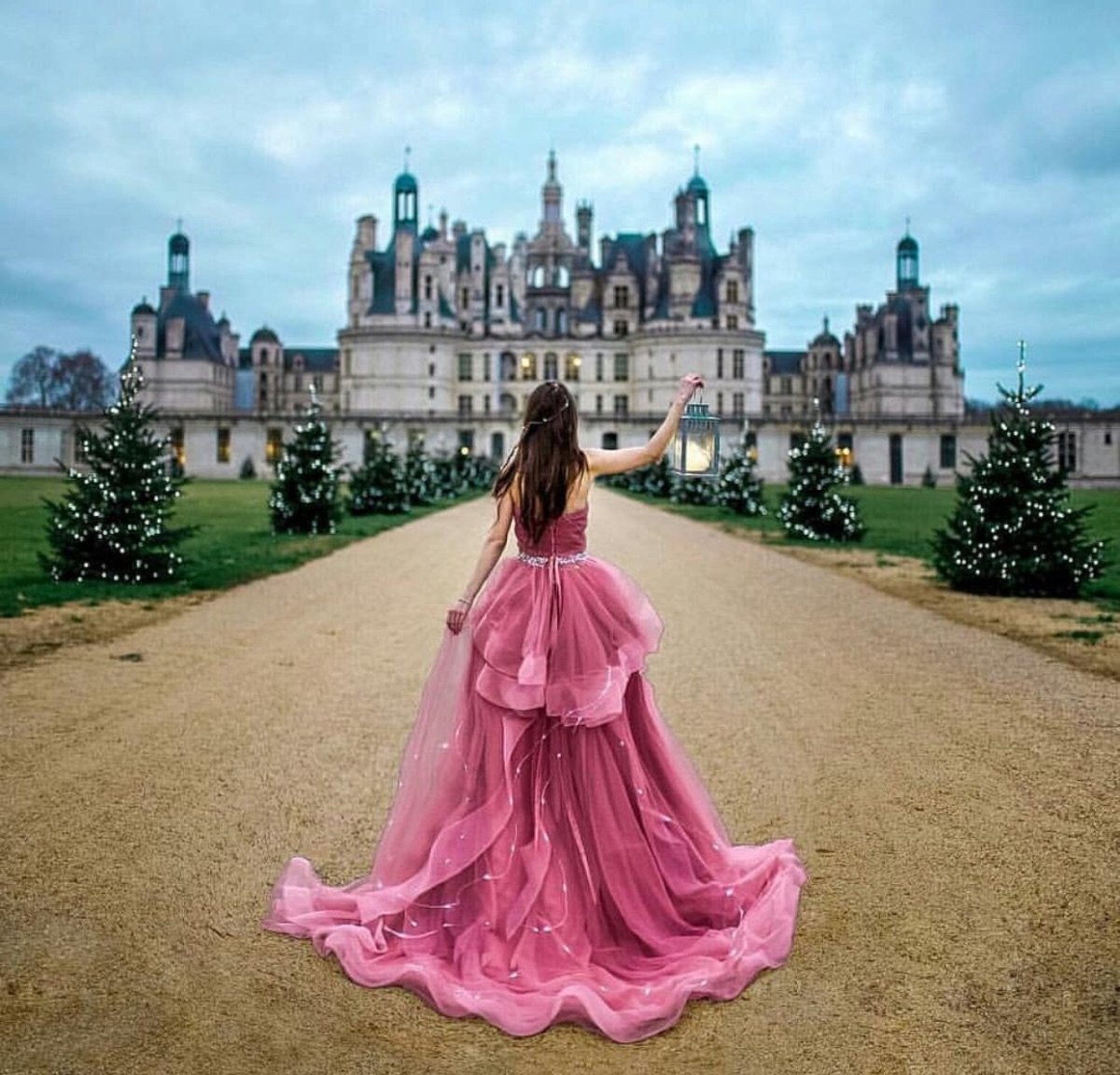 Девушка в королевском платье