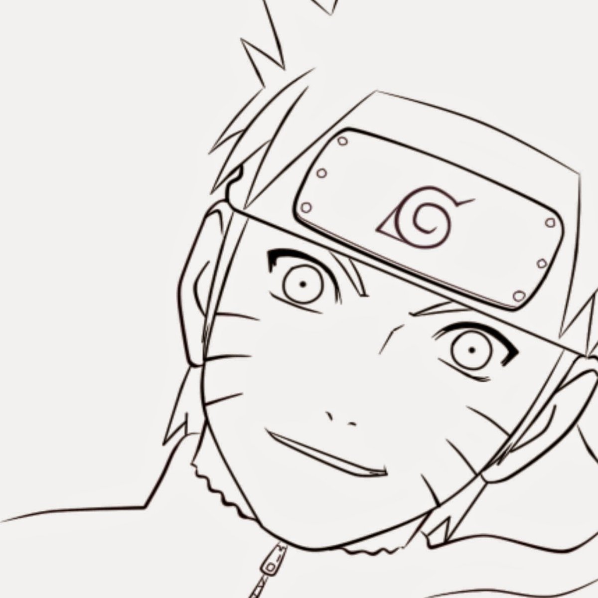 Аниме Наруто черно белое