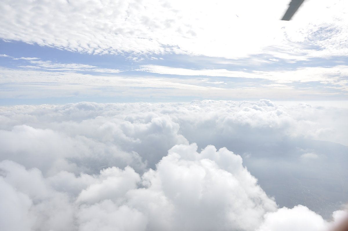 Облака сверху