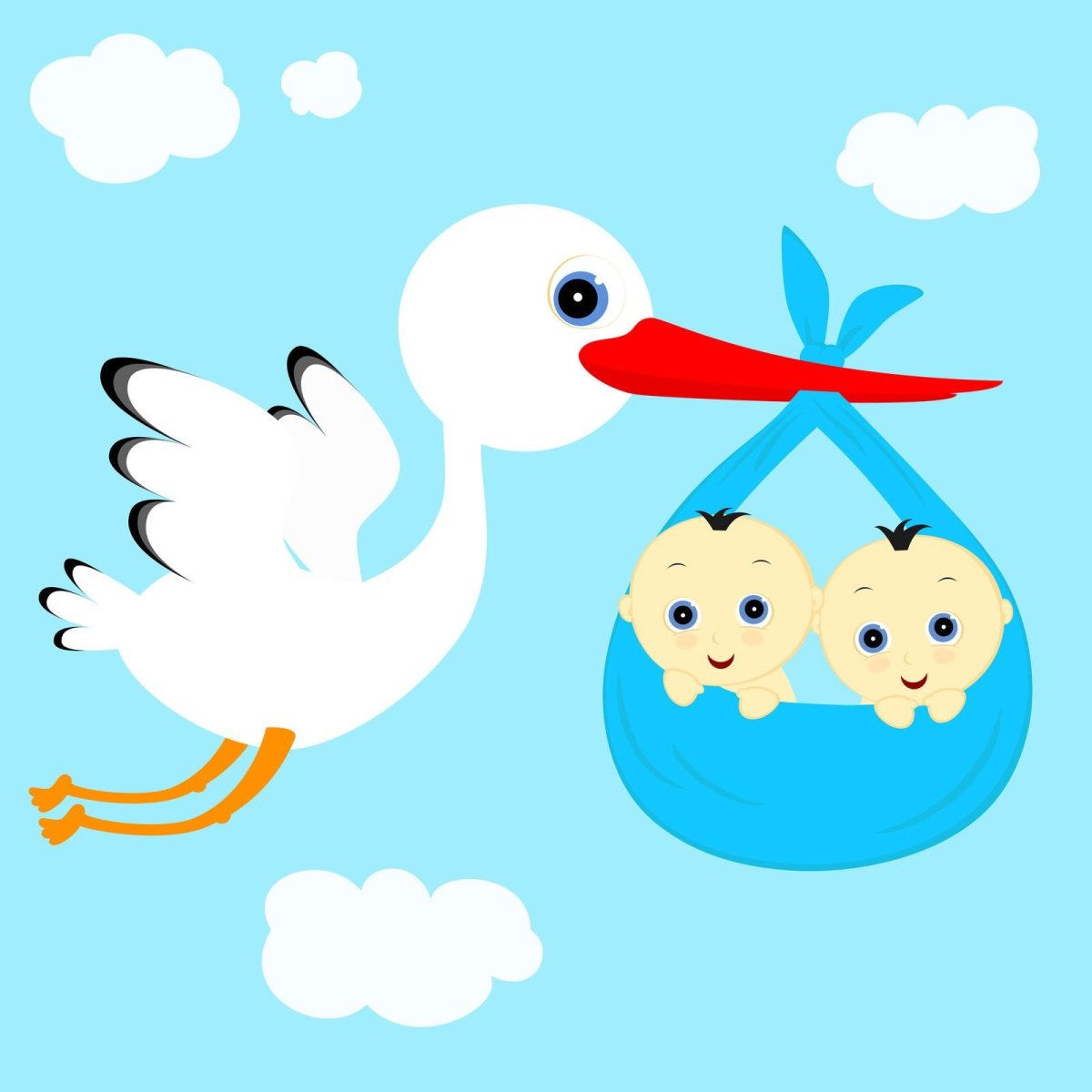 Анна Геддес двойняшки