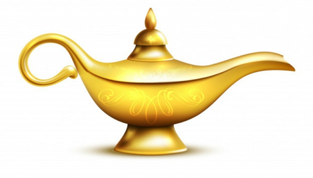 Волшебная лампа Аладдина рисунок