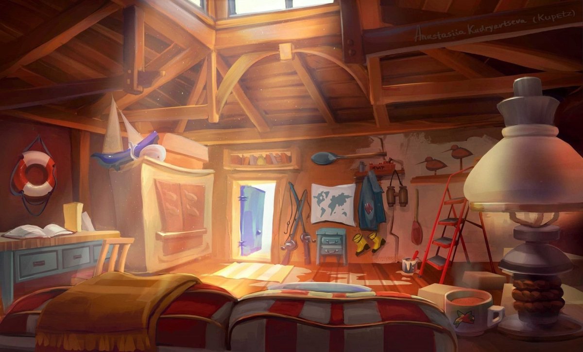 Раскраска комната