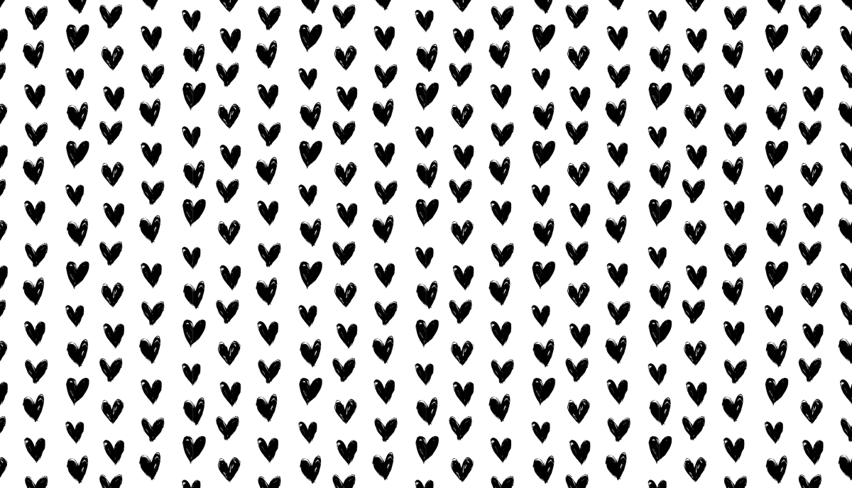 Черно белый принт