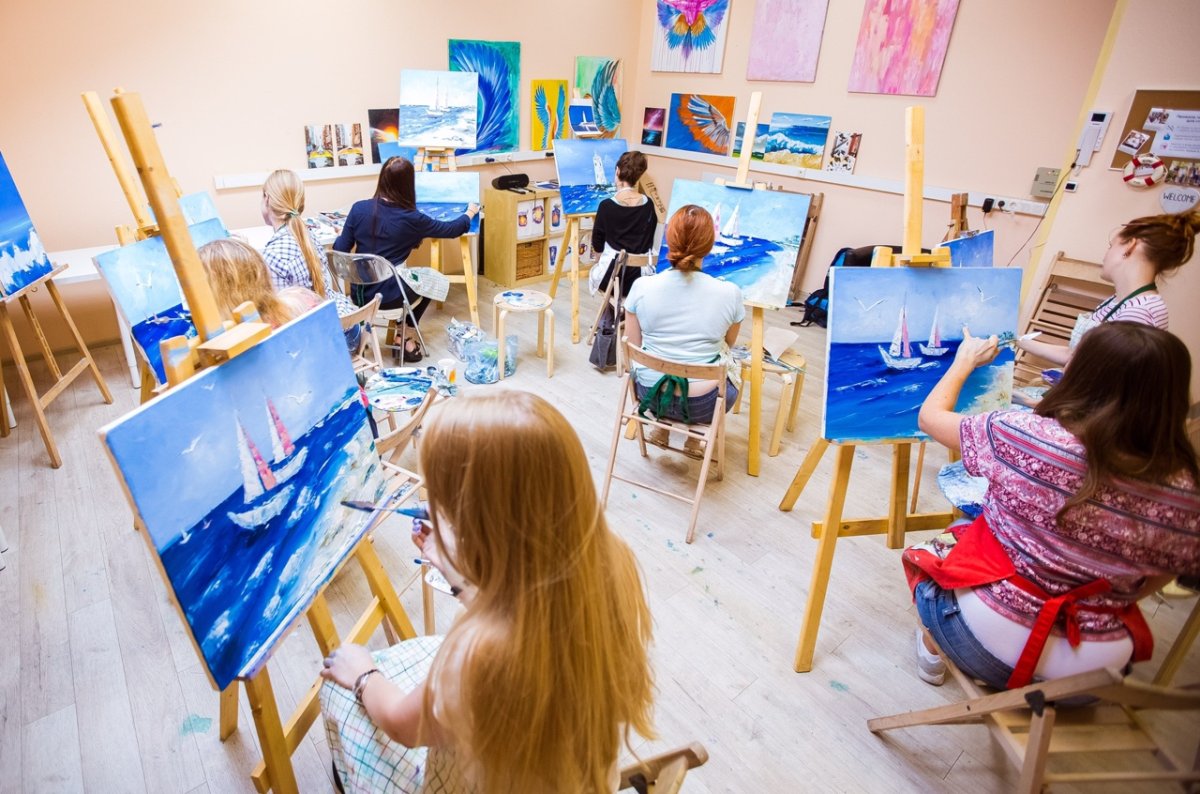 Рисунок школы красками