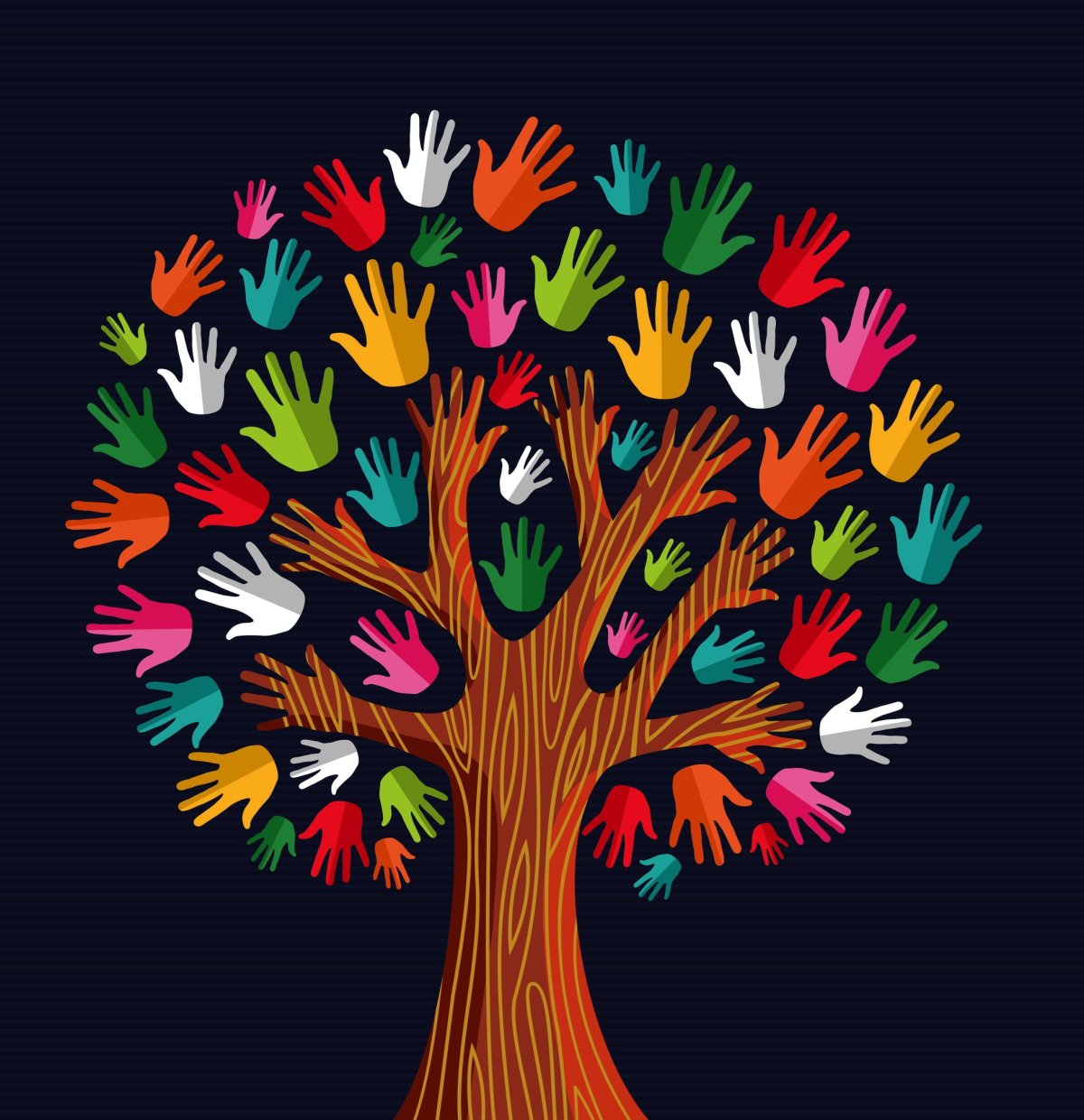 Дерево с ладошками