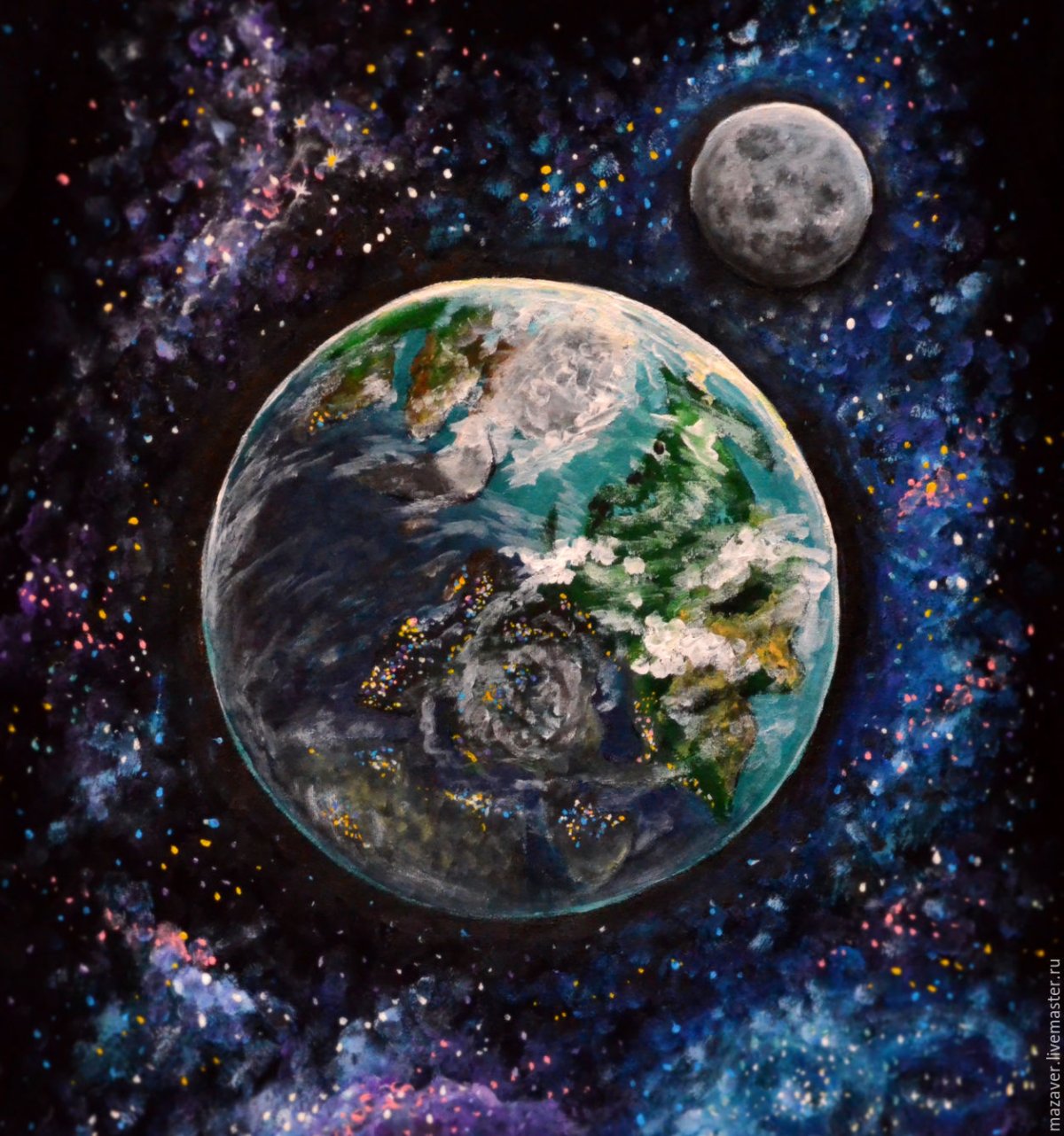 Земля космос в живописи