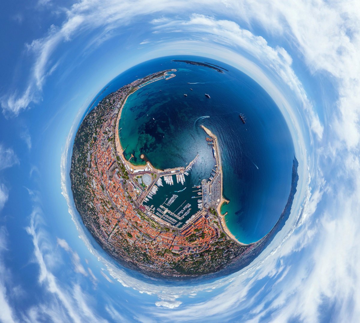 Сферическая панорама природа