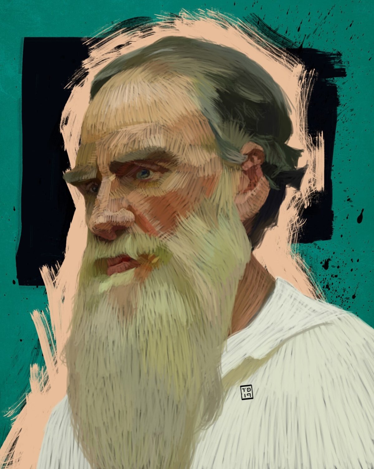 Лев толстой арт портрет