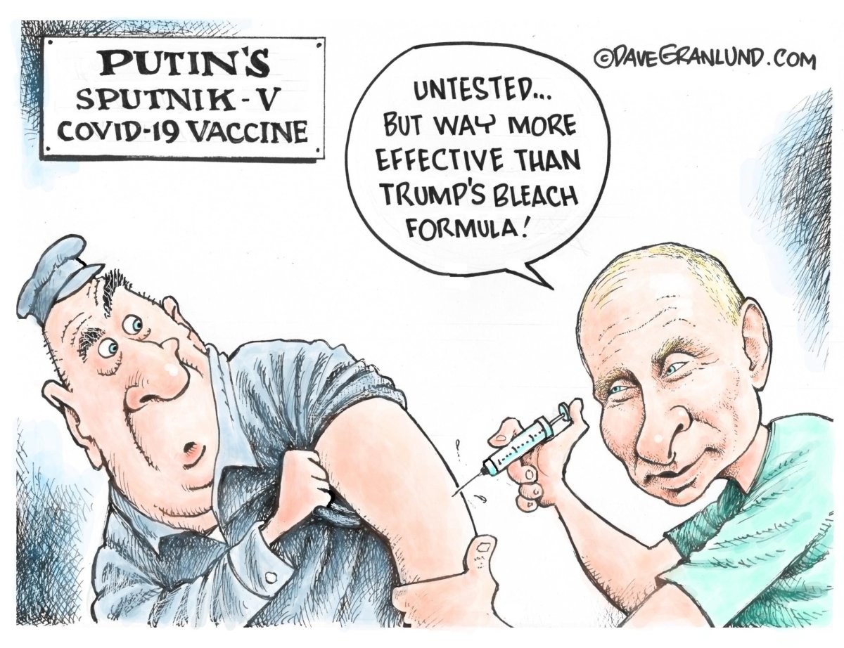 После вакцинации карикатура