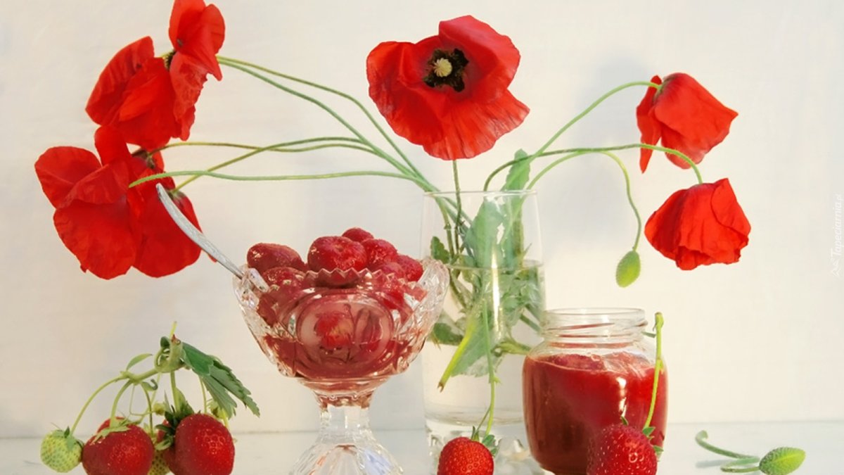 Маки в вазе доброе утро