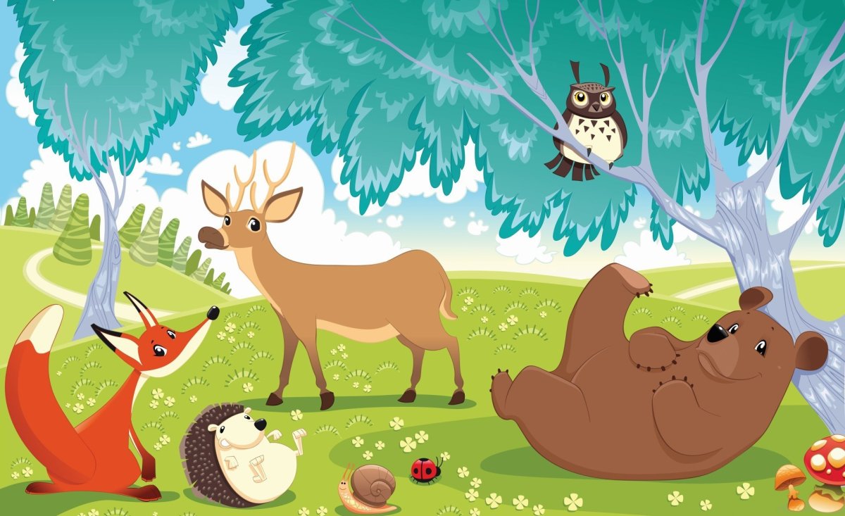 Рисовалка "Лесные жители"