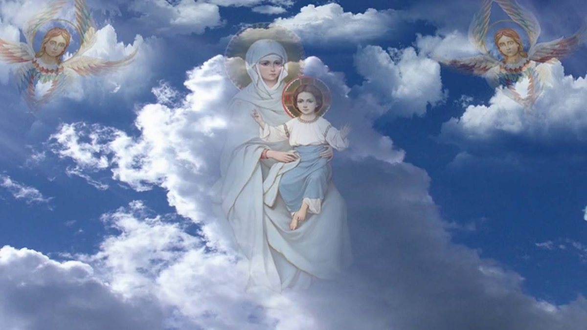 Дева Мария икона православная крестины